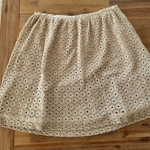 Garnet hill khaki skirt
